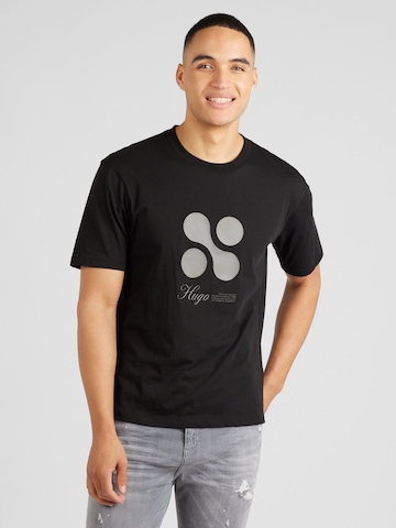 T-Shirt 'Dooling' HUGO en noir : devant
