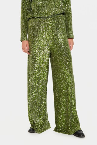 SAINT TROPEZ Loosefit Broek 'Reyana' in Groen: voorkant