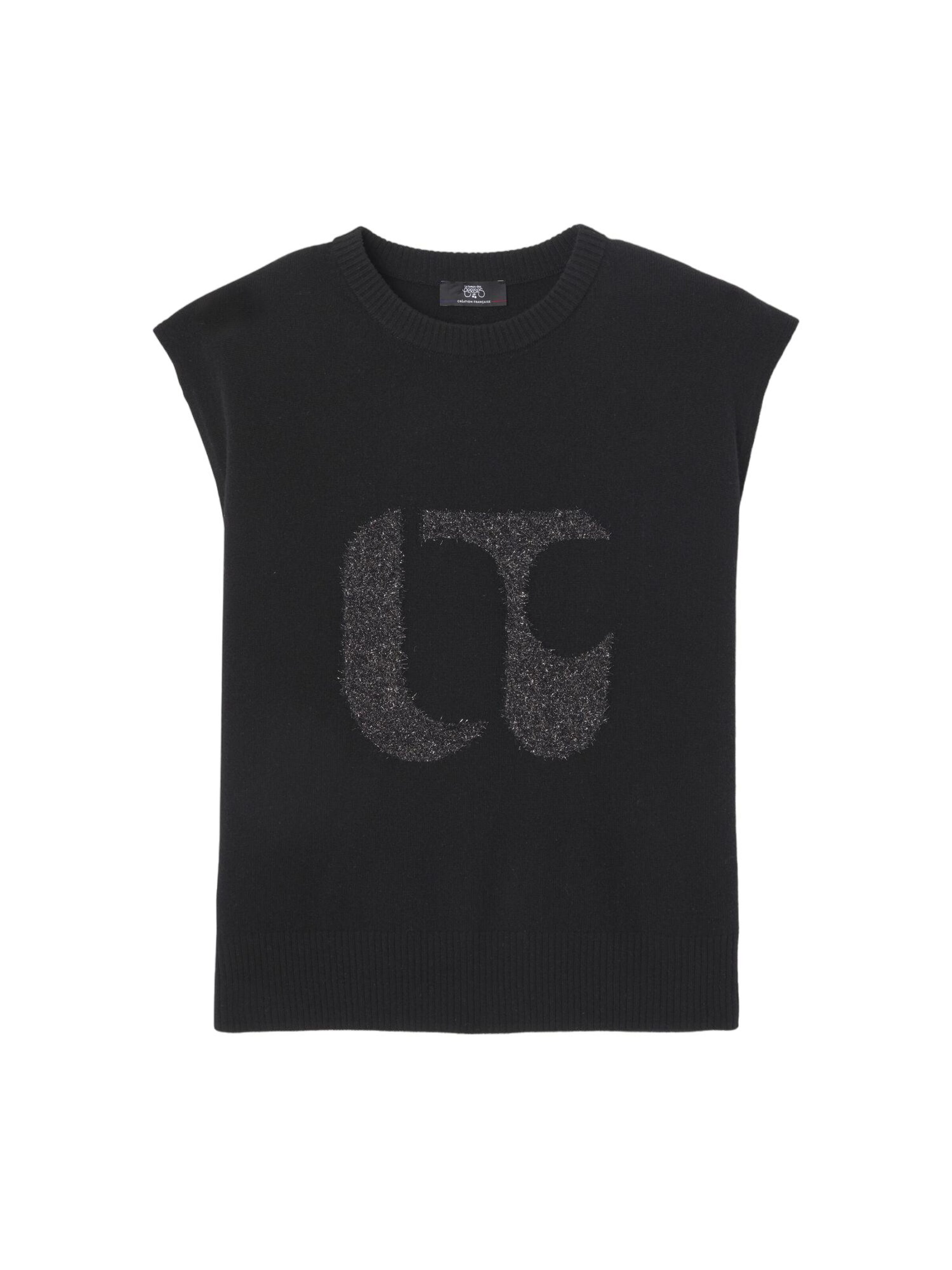 Le Temps Des Cerises Sweater 'JANICE' in Black: front
