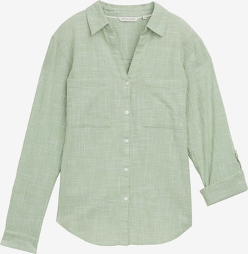 TOM TAILOR Blus i grön: framsida