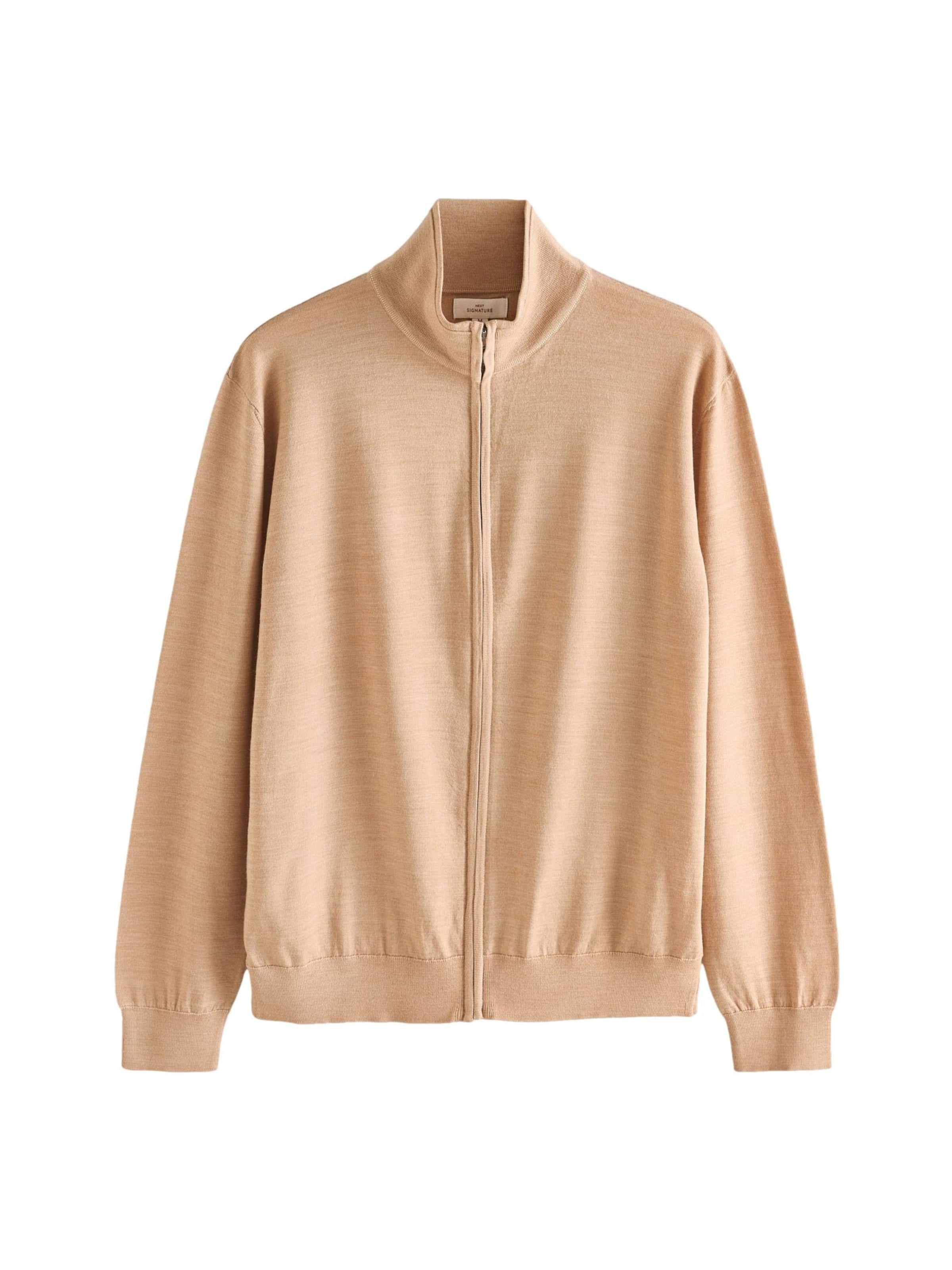 Vestes en maille Next en beige : devant