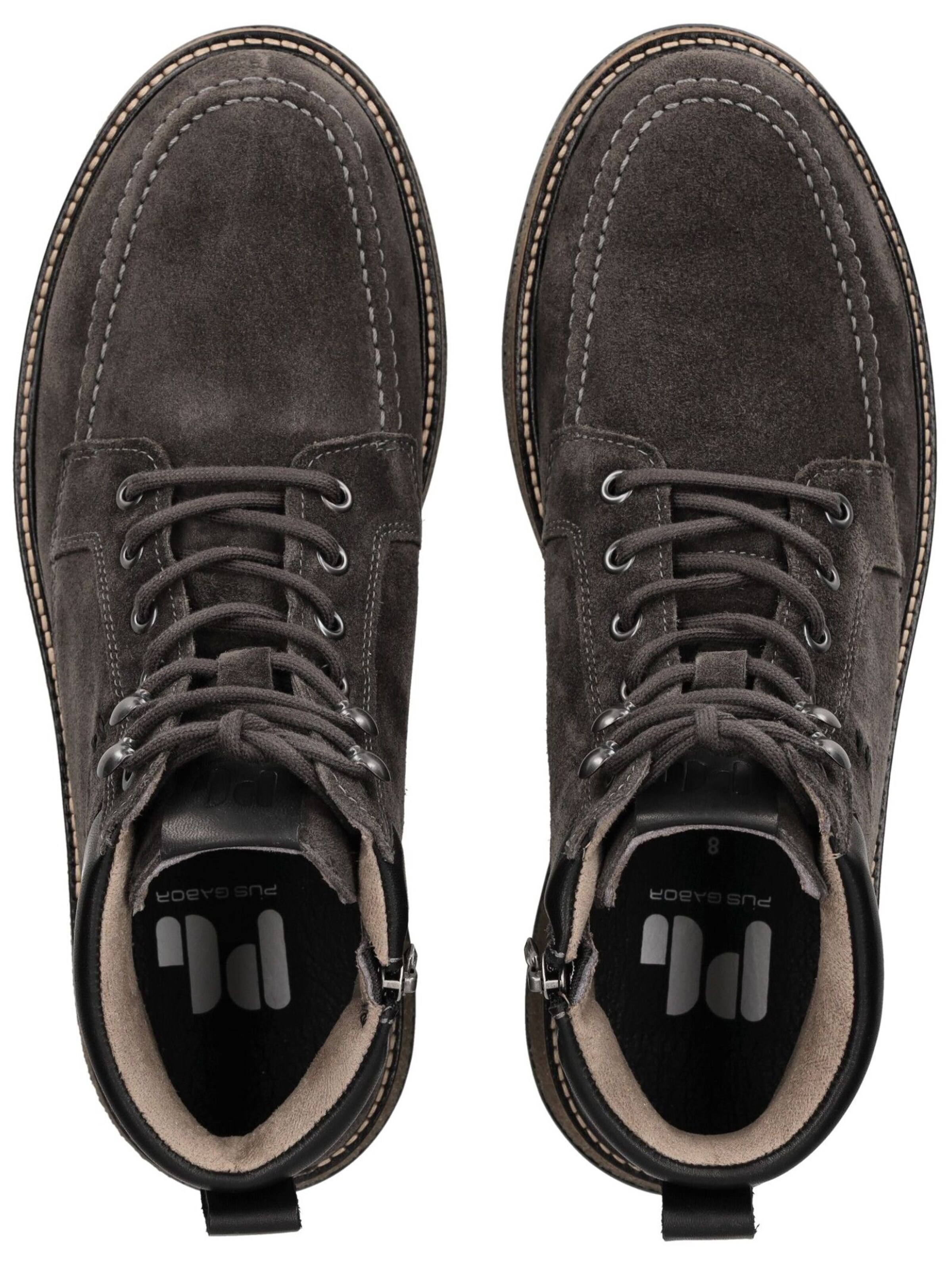 Boots stringati di Pius Gabor in nero