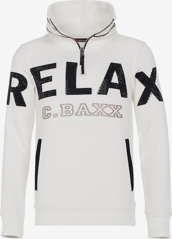 CIPO & BAXX Sweatshirt in Weiß: predná strana