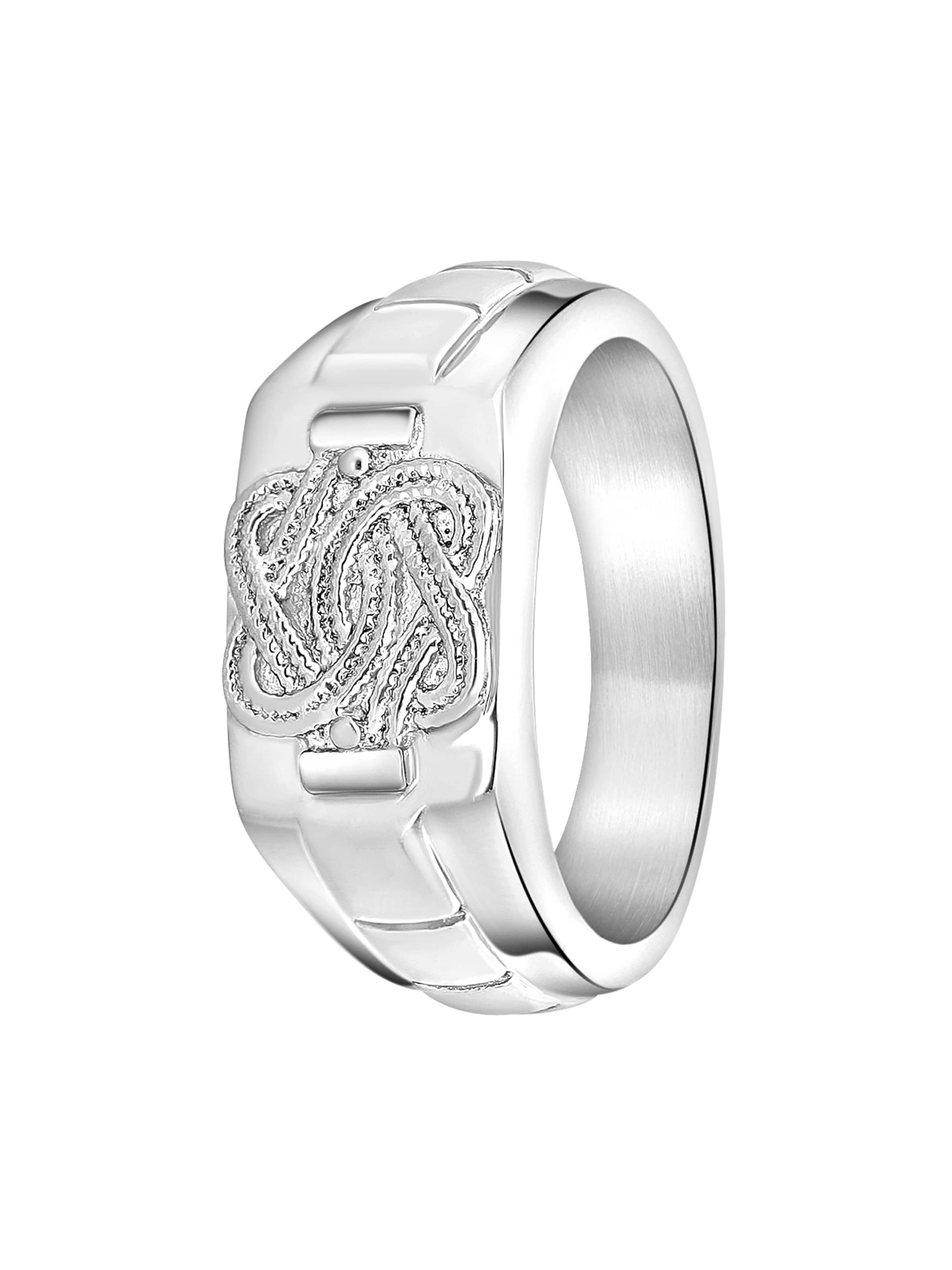 Lucardi Ring in Zilver: voorkant