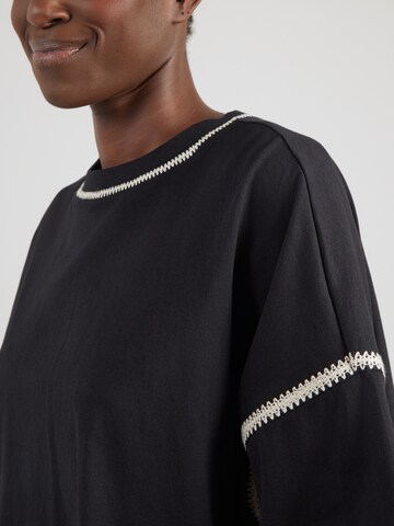 BOSS Тениска 'C_Ecrochet' в черно