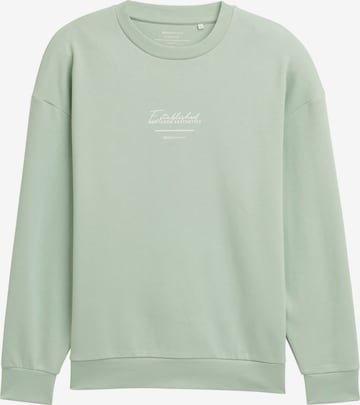 TOM TAILOR DENIM Суичър в зелено: отпред