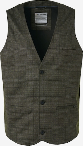 No Excess Suit Vest in Brown: front