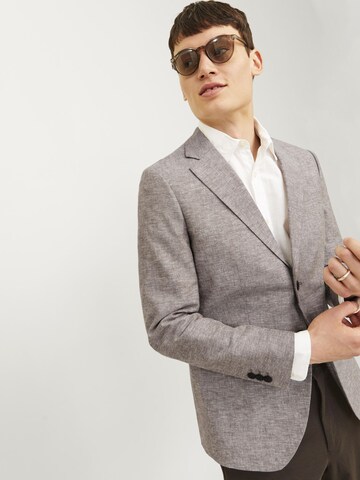 JACK & JONES Slim fit Suit Jacket 'RIVIERA' in Brown