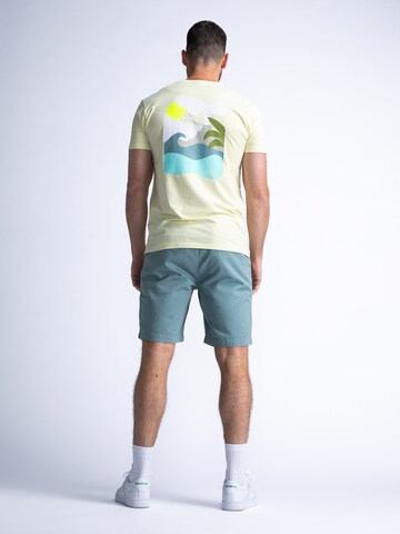 T-Shirt 'Tropicale' Petrol Industries en jaune