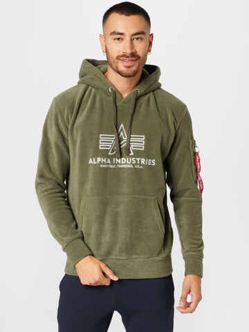 ALPHA INDUSTRIES Mikina – zelená: přední strana