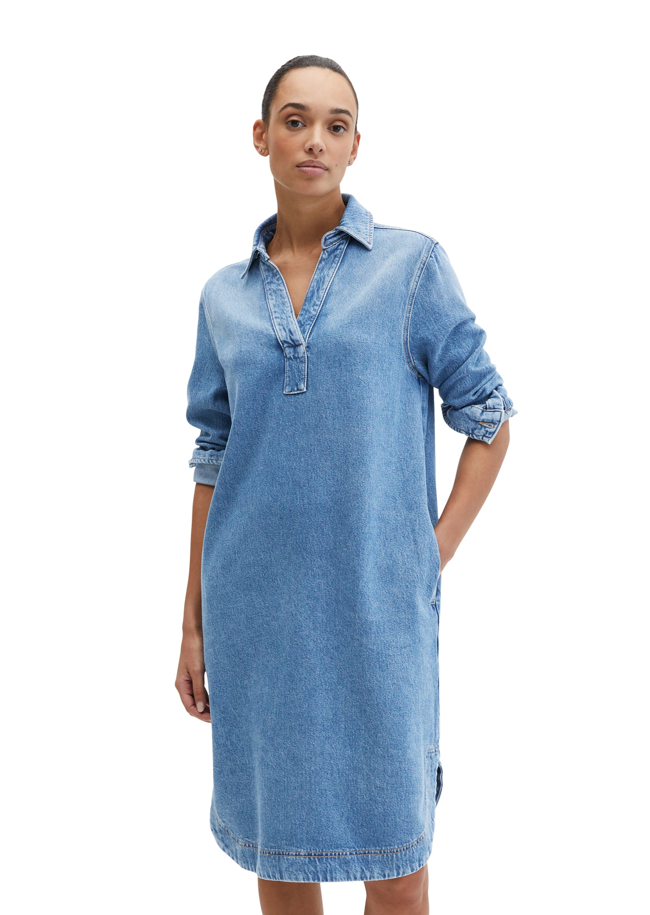 Marc O'Polo Kleid in Blau: Vorderseite