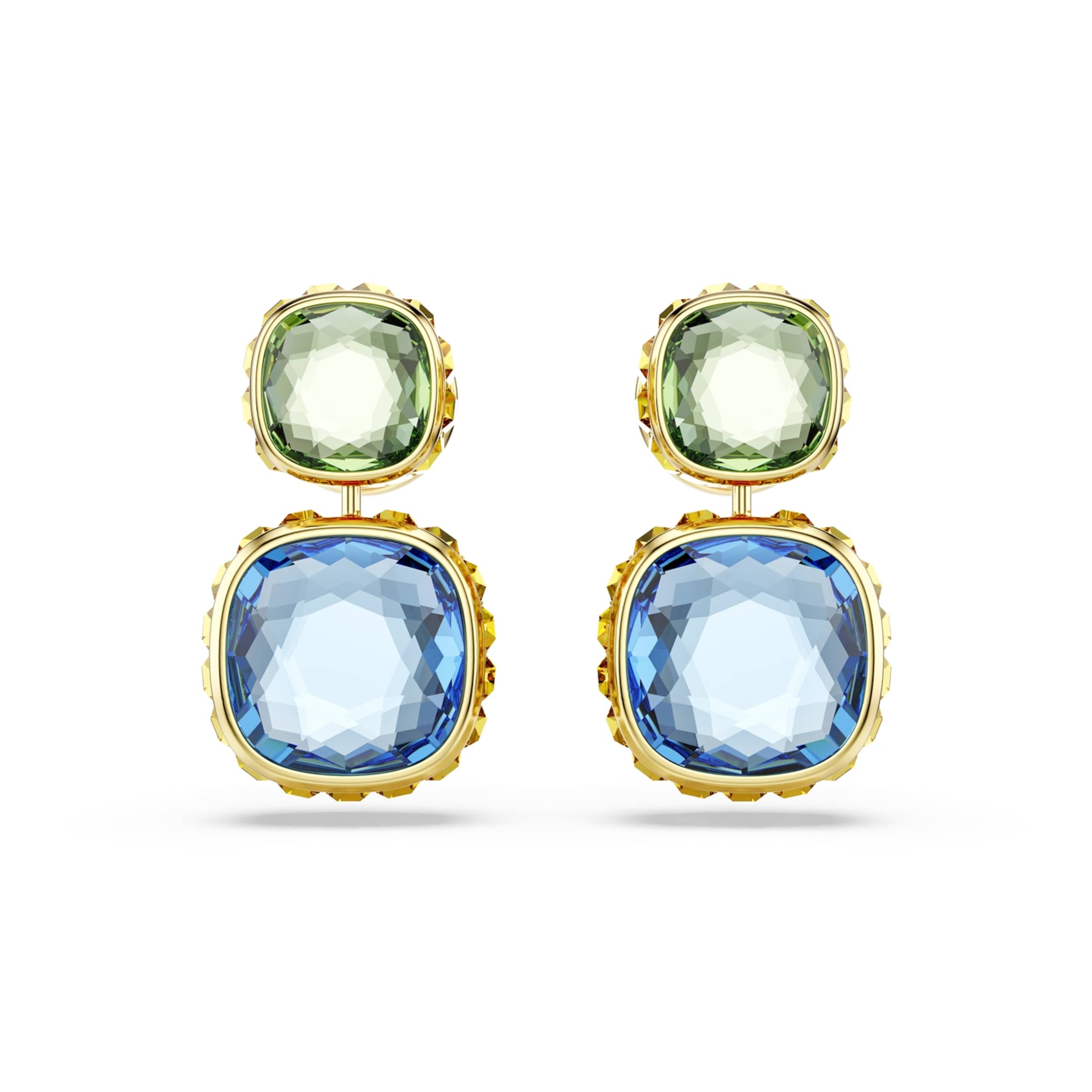 Swarovski Earrings in Gold: front