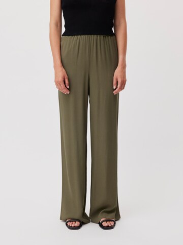 LeGer by Lena Gercke - Pierna ancha Pantalón 'Paula' en verde: frente