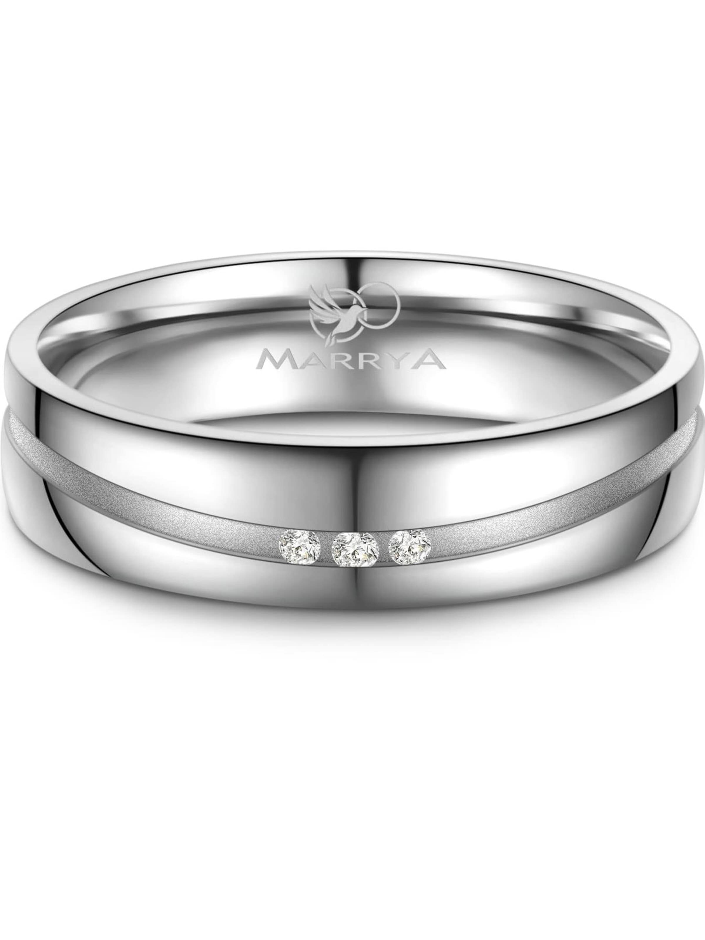 MARRYA Ring 'MARRYA SI-19 Ehering aus Silber' in Silver