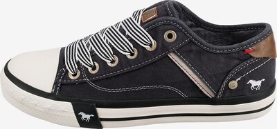 MUSTANG Sneaker in braun / schwarz / weiß, Produktansicht