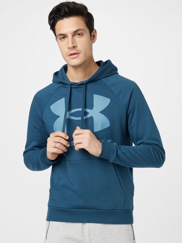 UNDER ARMOUR - Sweatshirt de desporto 'Rival' em azul: frente