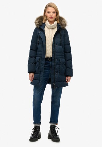 Superdry Winterjas in Blauw
