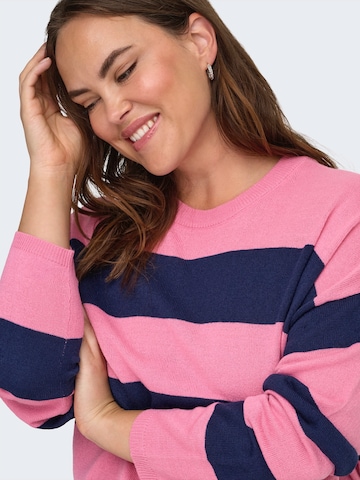 ONLY Carmakoma Pullover 'CARDERRY' in Pink