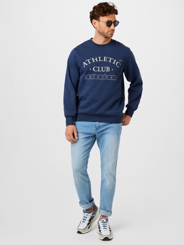 JACK & JONES Sweatshirt 'TOBIAS' in Blau