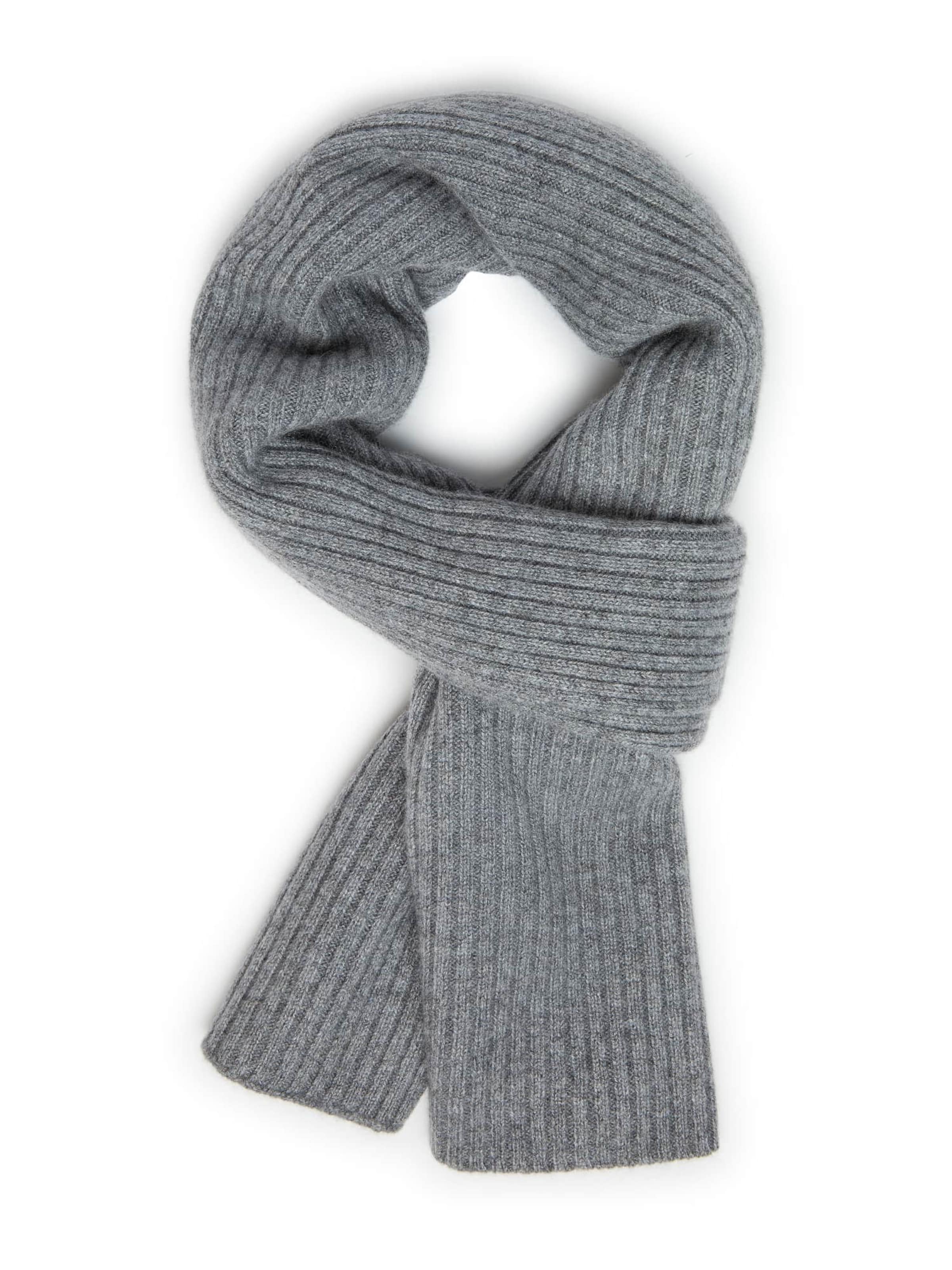 Boggi Milano Schal in Grau: Vorderseite