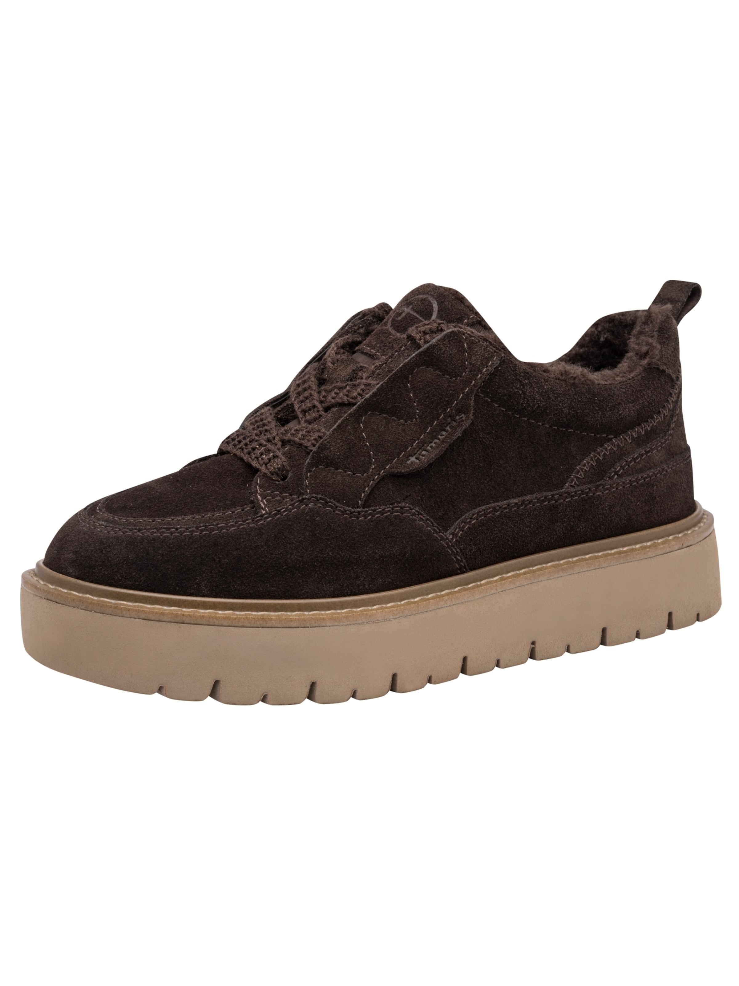Tamaris Sneakers laag in Bruin: voorkant