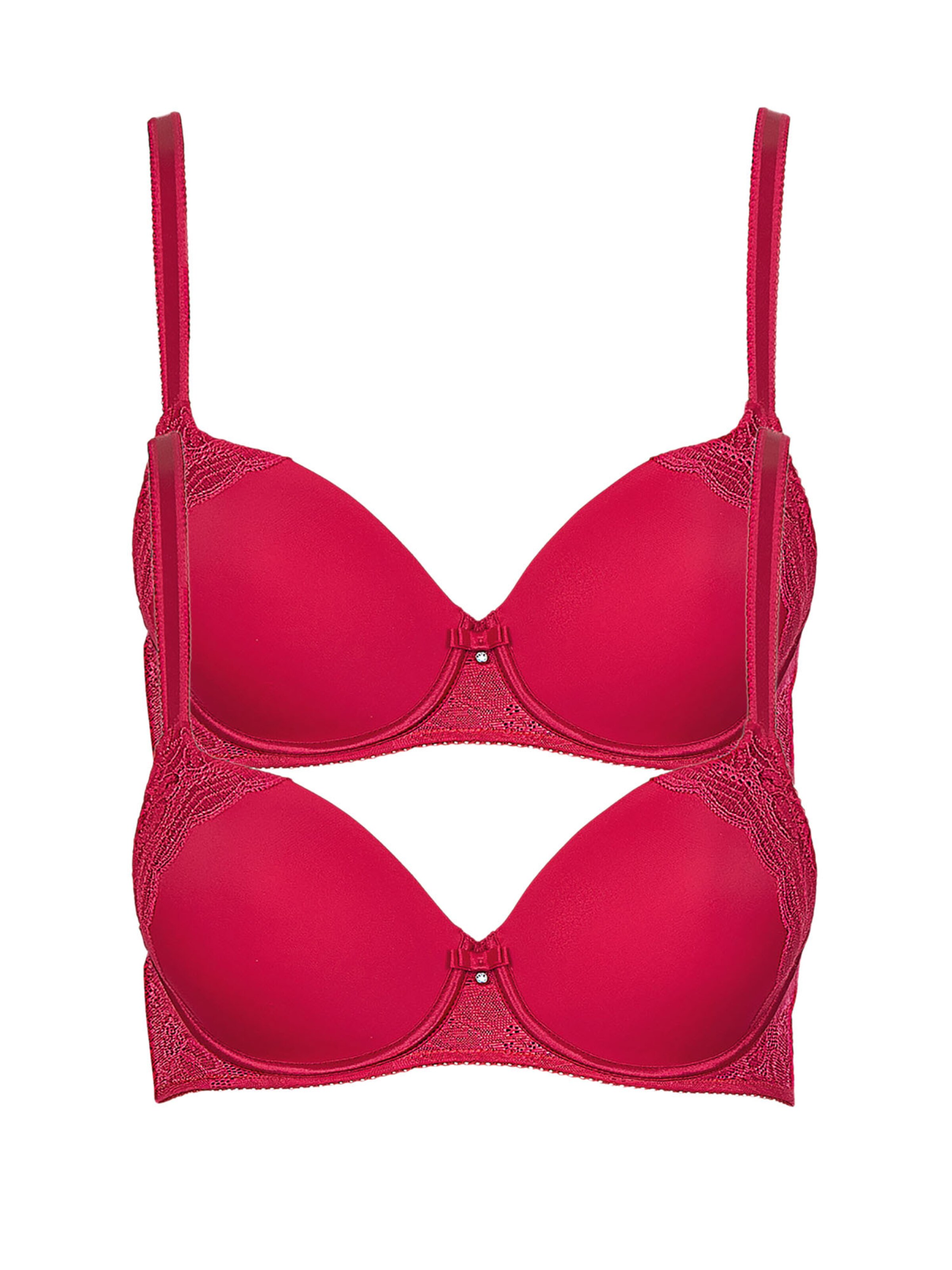 Lisca Bra 'Evelyn' in Red: front
