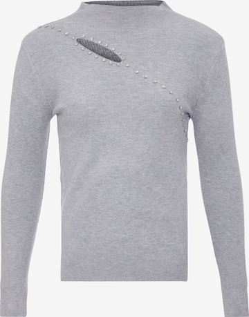 bling bling by leo Sweater in Grey: front