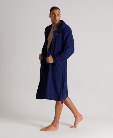 ARENA Bathrobe short 'ZEPPELIN LIGHT' in Blue