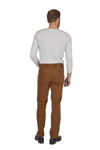 CLUB OF COMFORT Slimfit Hose 'Garvey' in Braun