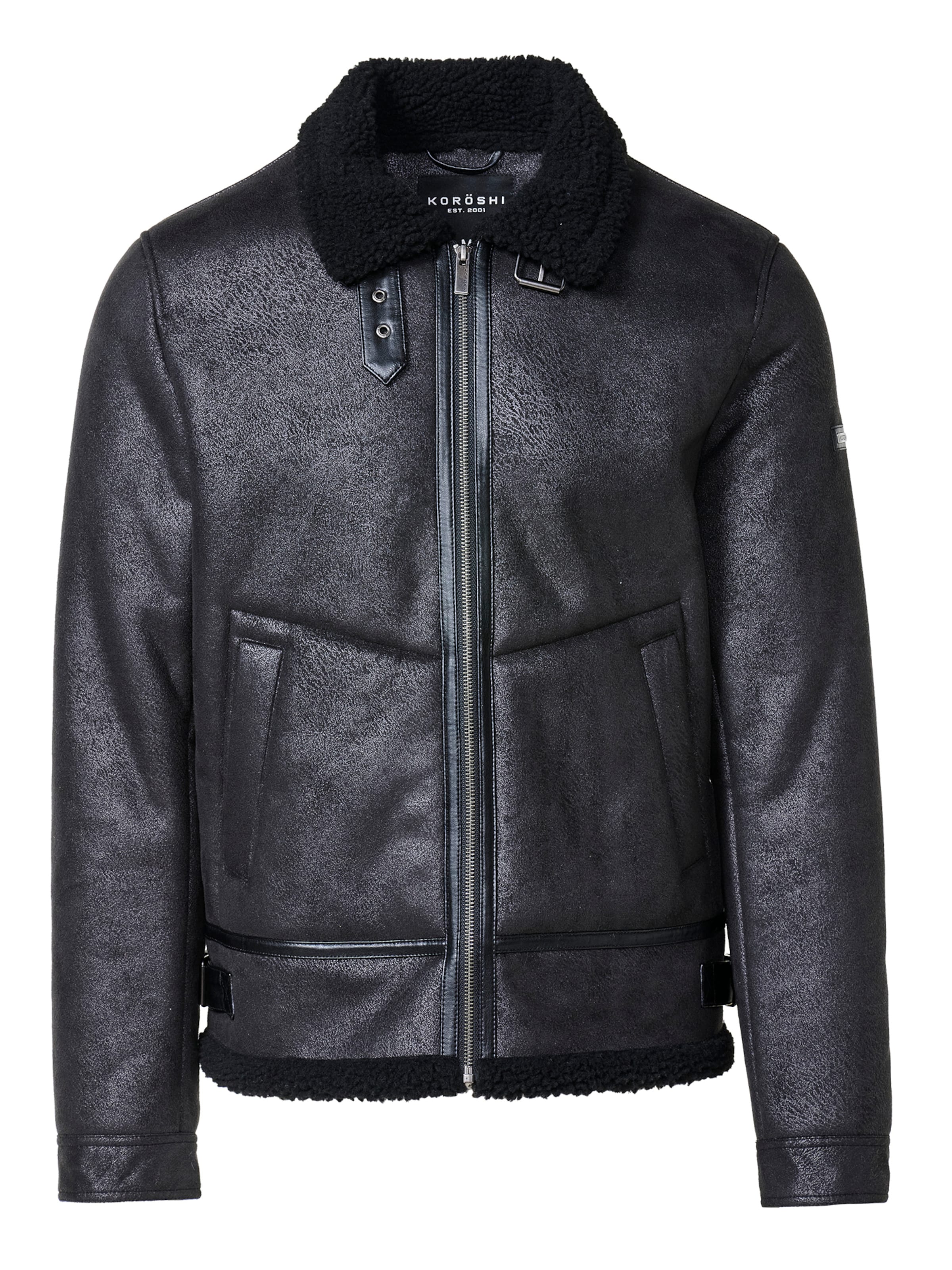 KOROSHIDirndl jakna - crna boja: prednji dio