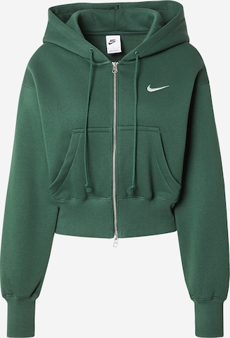 Nike Sportswear Суичъри с качулка 'PHNX FLC' в зелено: отпред