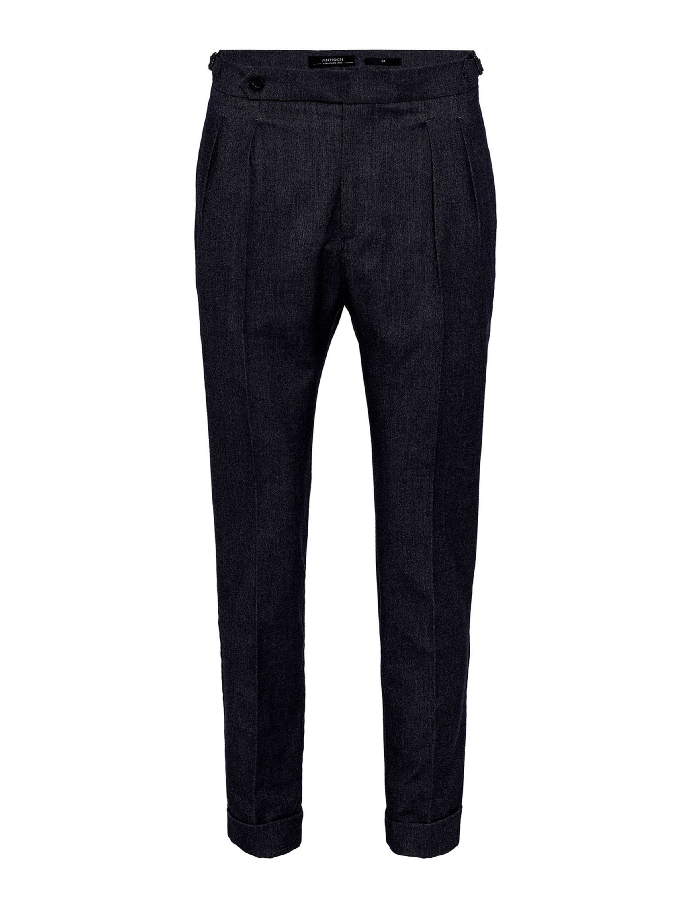 Effilé Pantalon à pince Antioch en bleu : devant