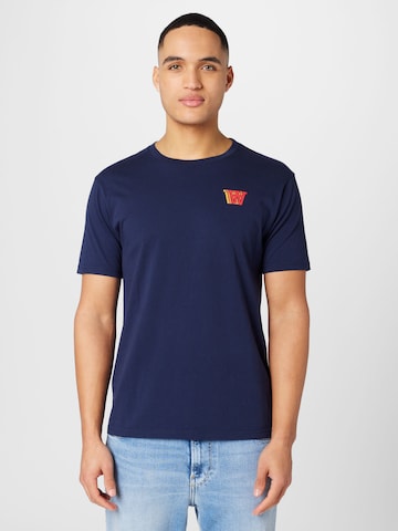T-Shirt 'Ace' WOOD WOOD en bleu : devant