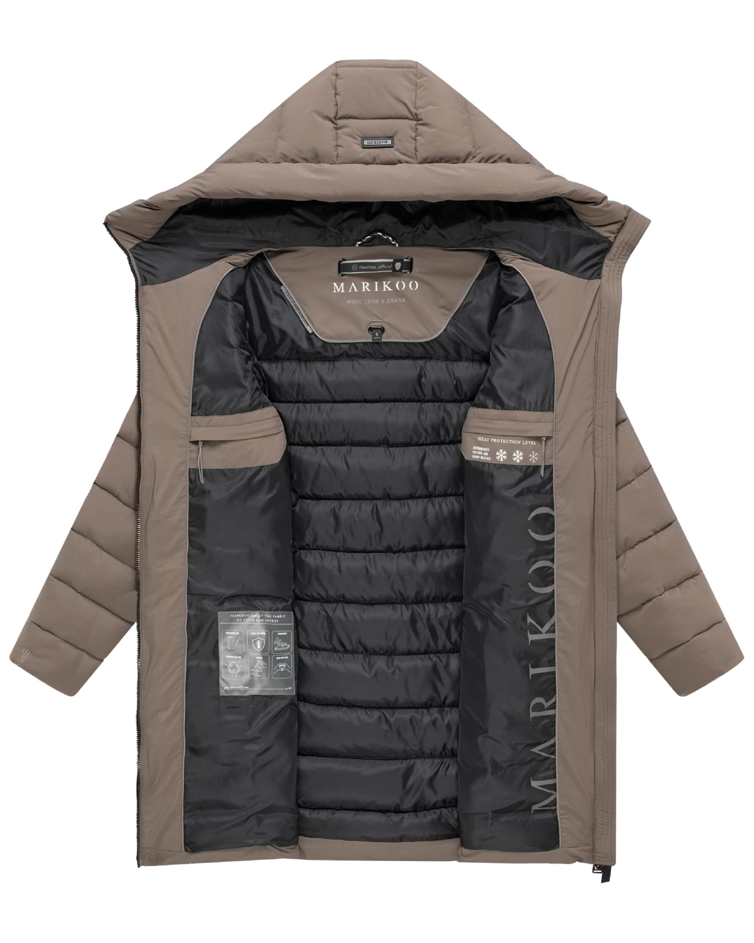 Manteau fonctionnel 'Nanoraa 16' MARIKOO en marron