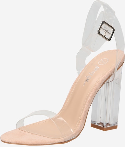 Nasty Gal Strap sandal 'Let's Be' in Nude / Transparent, Item view