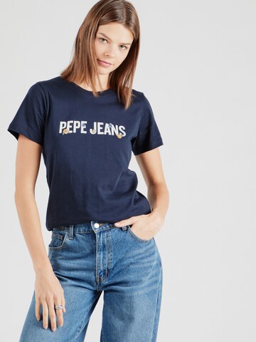 Pepe Jeans T-Shirt 'SUSANA RO' in Blau: Vorderseite