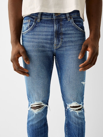 Slimfit Jeans di Bershka in blu