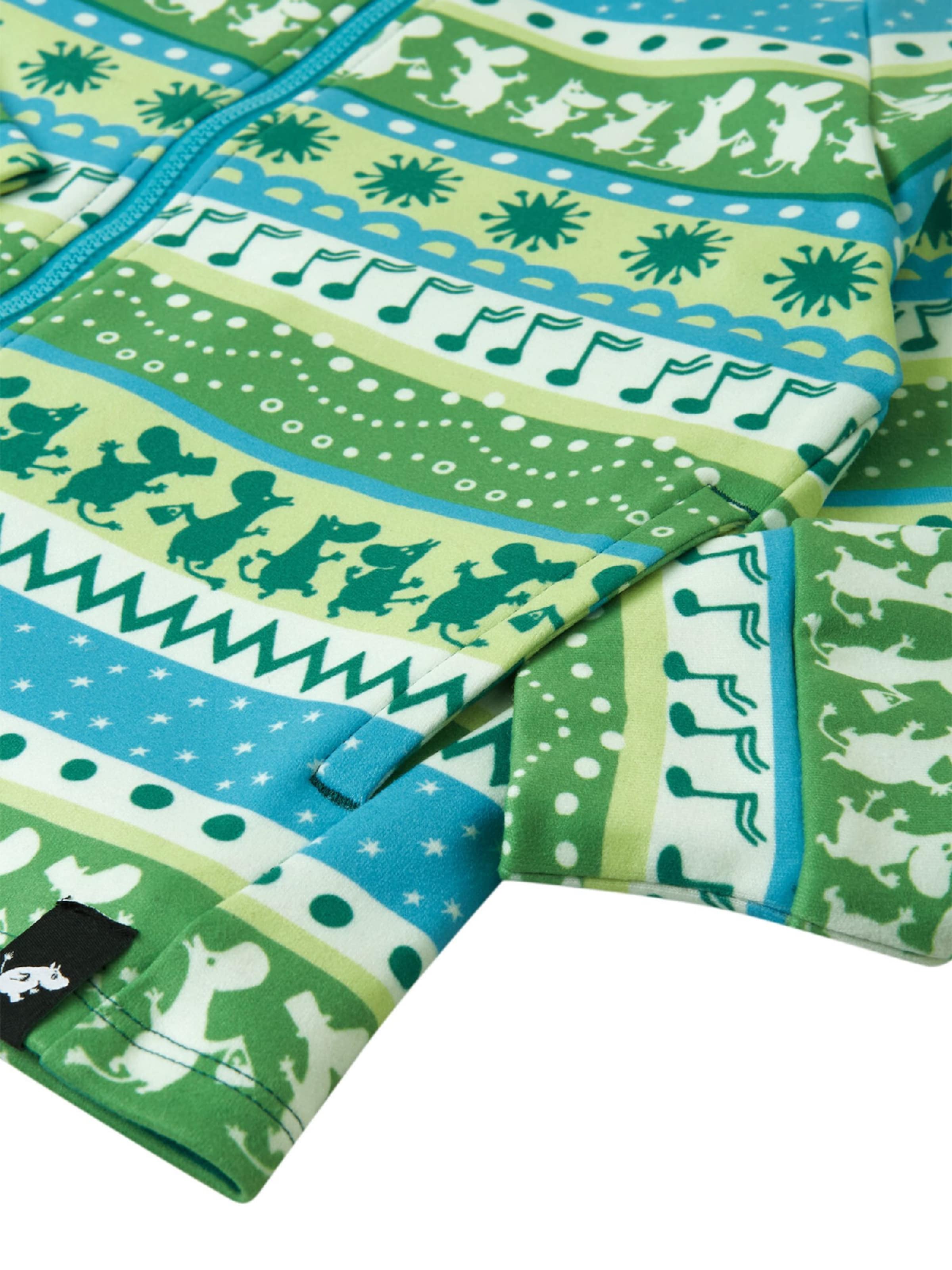Veste en polaire ' Moomin Tarpeen ' Reima en vert