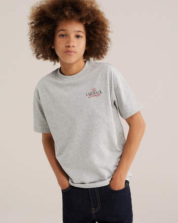 WE Fashion - Camiseta en gris: frente