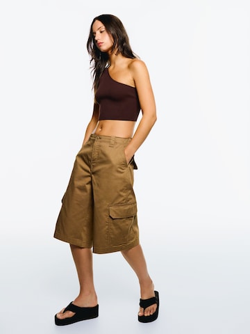 Bershka Top in Brown