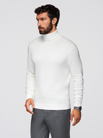 Pull-over 'OM-SWTN-0101' Ombre en blanc