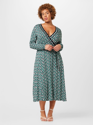 Karen Millen Curve Jurk in Groen: voorkant