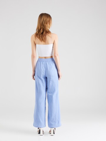 PIECES Loose fit Trousers 'PCMastina' in Blue