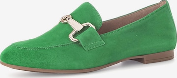 GABOR Classic Flats in Green: front