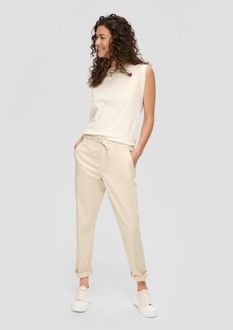 s.Oliver Tapered Chino Pants in Beige