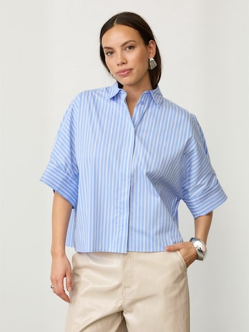 co'couture - Camiseta ' KaieCC Stripe SS ' en azul: frente