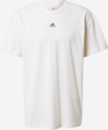 ADIDAS SPORTSWEAR - Camiseta funcional en blanco: frente