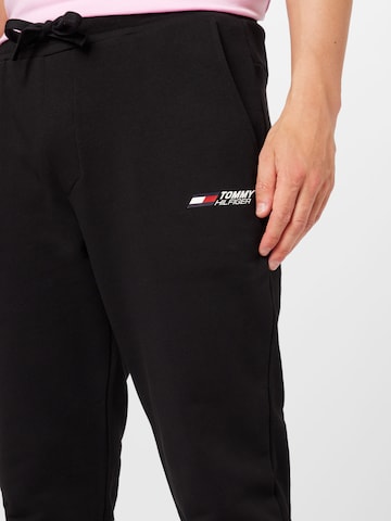 TOMMY HILFIGER Tapered Trousers in Black