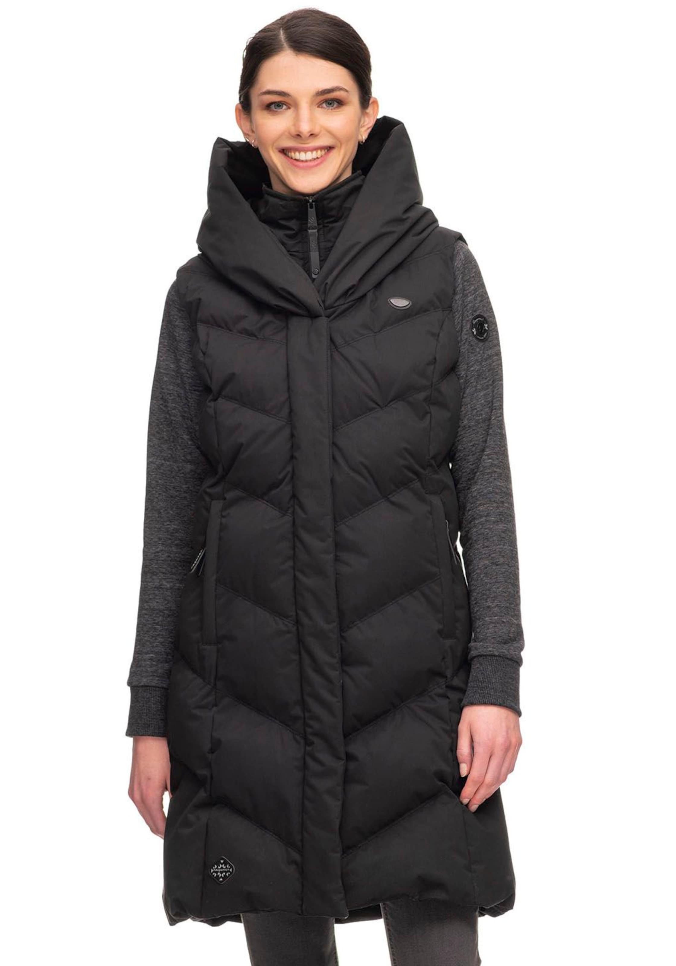 Gilet 'Natalka' Ragwear en noir : devant