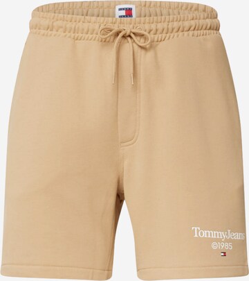 Tommy Jeans Regular Pants in Brown: front